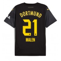 Echipament fotbal Borussia Dortmund Donyell Malen #21 Tricou Deplasare 2024-25 maneca scurta